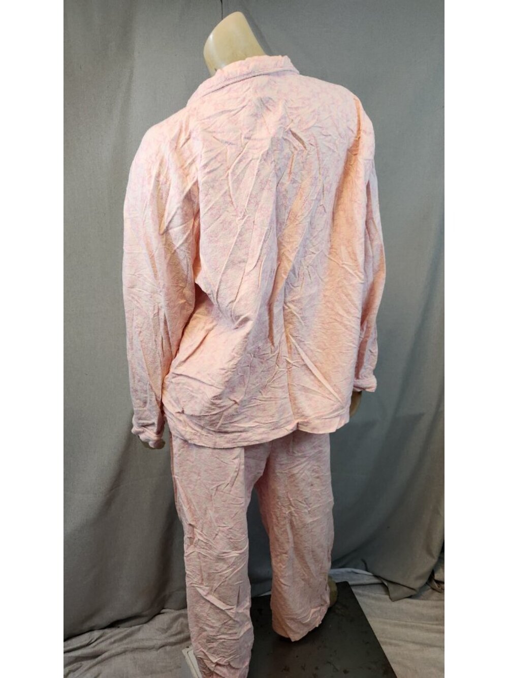Sleeping With Bon Jovi Pink Pajama Set Collared Top Pants Intimates XXL XXLARGE - Picture 5 of 10